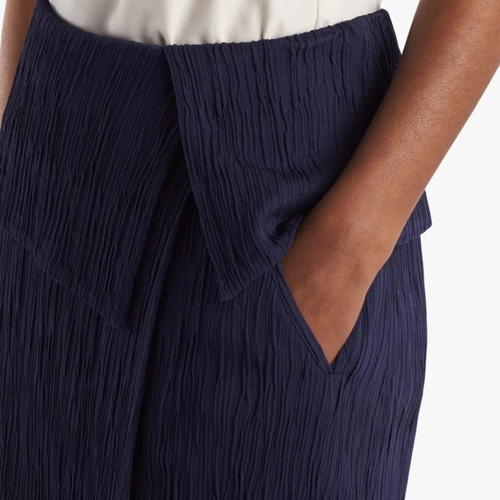MM LaFleur The Montgomery Skirt - Pleated Jersey in Agegean Blue 10 NWT SOLD OUT - Picture 5 of 7